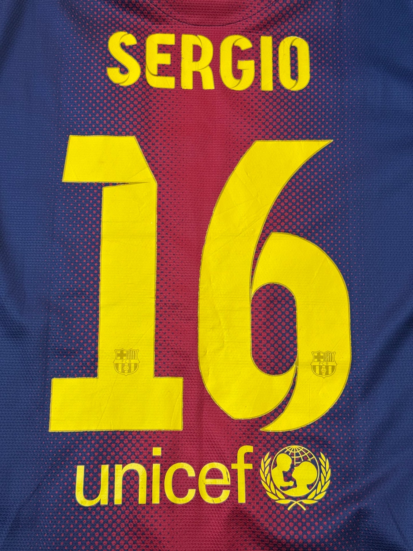 Barcelona 2012/2013 Home Shirt (#16 Busquets) (M)