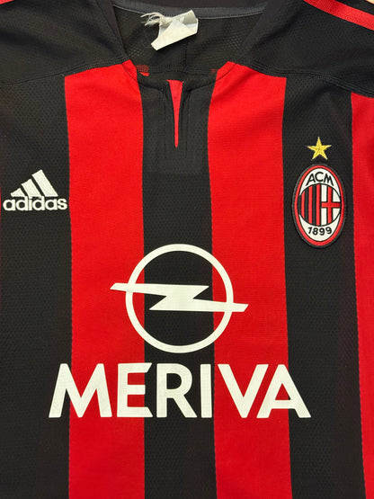 AC Milan 2003/2004 Home Shirt Longsleeve (#22 Kaka) (L/XL)