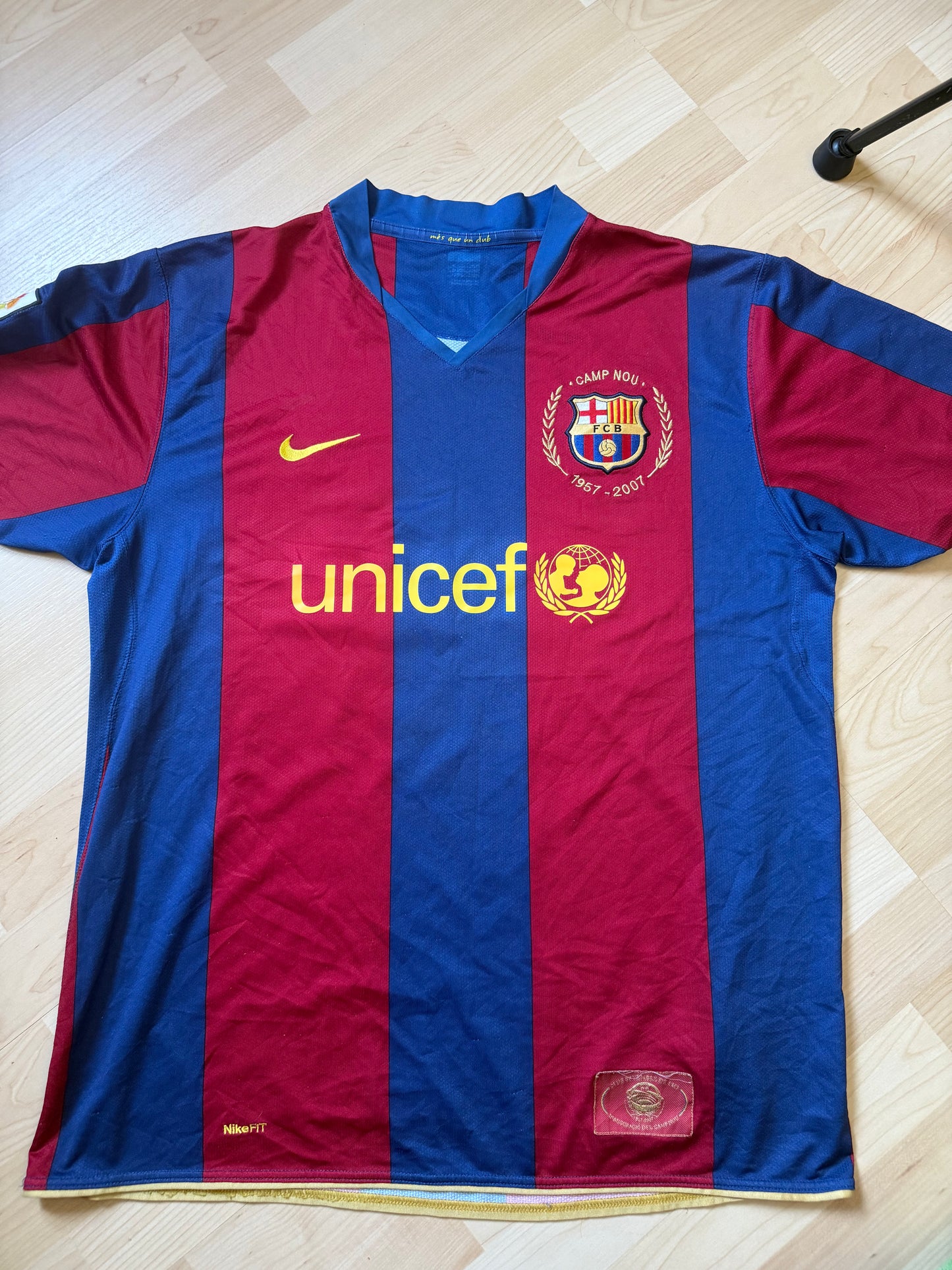 Barcelona 2007/2008 Home Shirt (#19 Messi) (XL)