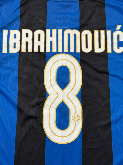 Inter Milan 2008/2009 Home Shirt (#8 Ibrahimovic) (XL)