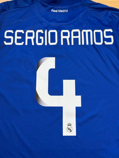 Real Madrid 2008/2009 Away Shirt (#4 Ramos) (XL)