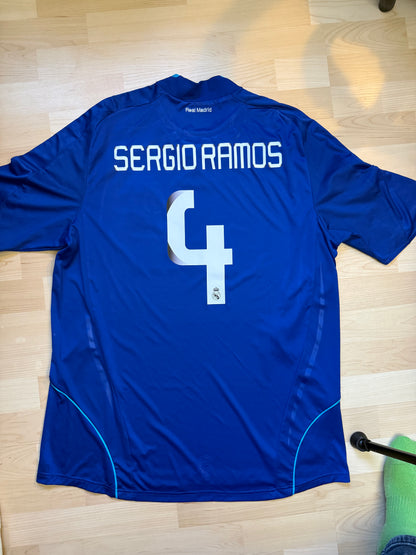 Real Madrid 2008/2009 Away Shirt (#4 Ramos) (XL)