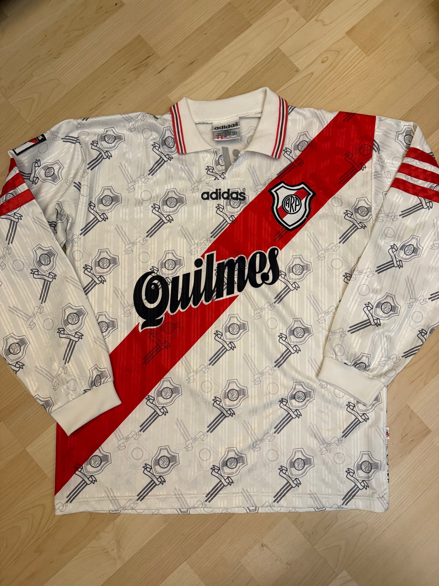 River Plate 1996/1998 Home Shirt Longsleeve (XL)