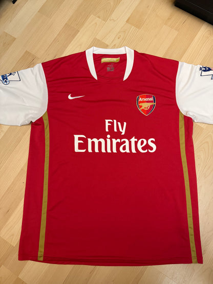 Arsenal 2008/2010 Home Shirt (#4 Fabregas) (XL)