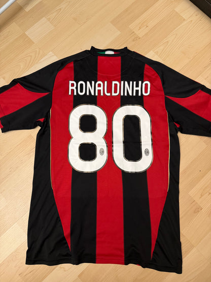 AC Milan 2010/2011 Home Shirt (#80 Ronaldinho) (M)