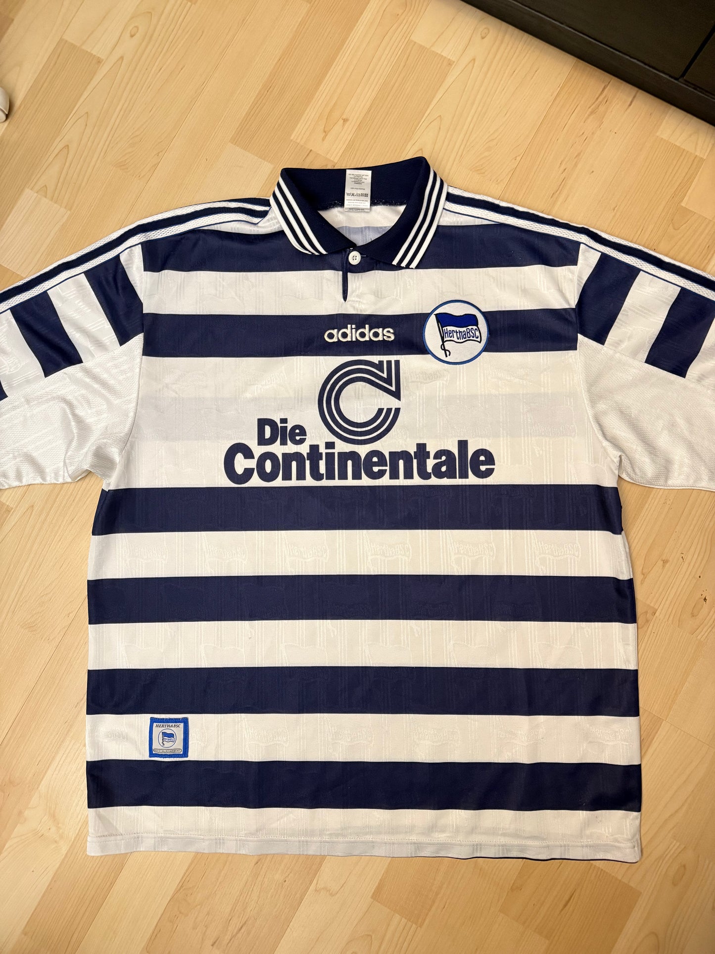 Hertha Berlin 1998/1999 Home Shirt (XXL) (#11)