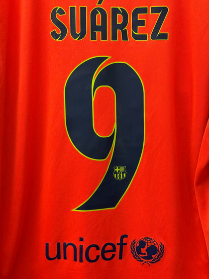 Barcelona 2014/2015 Away Shirt Longsleeve (#9 Suárez) (XXL)