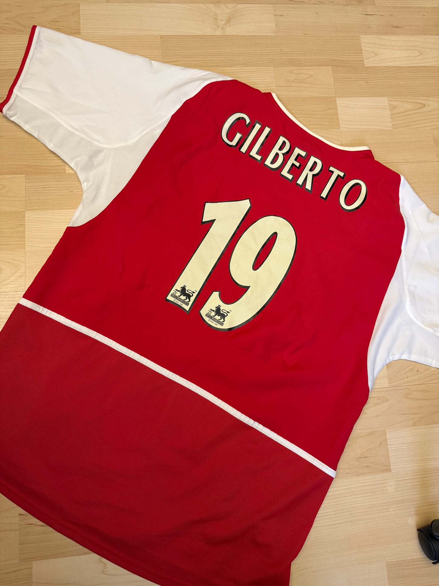 Arsenal 2002/2004 Home Shirt (#19 Gilberto) (L)