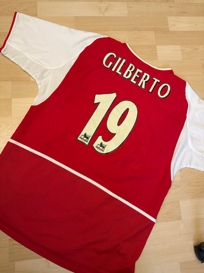 Arsenal 2002/2004 Home Shirt (#19 Gilberto) (L)