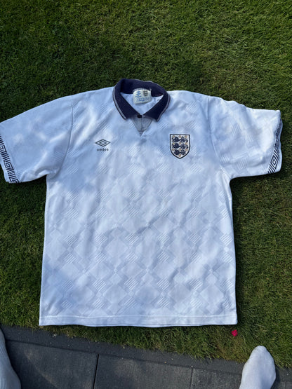 England 1990/1992 Home Shirt (L/XL)