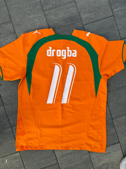 Ivory Coast 2006/2007 Home Shirt (#11 Drogba) (M)
