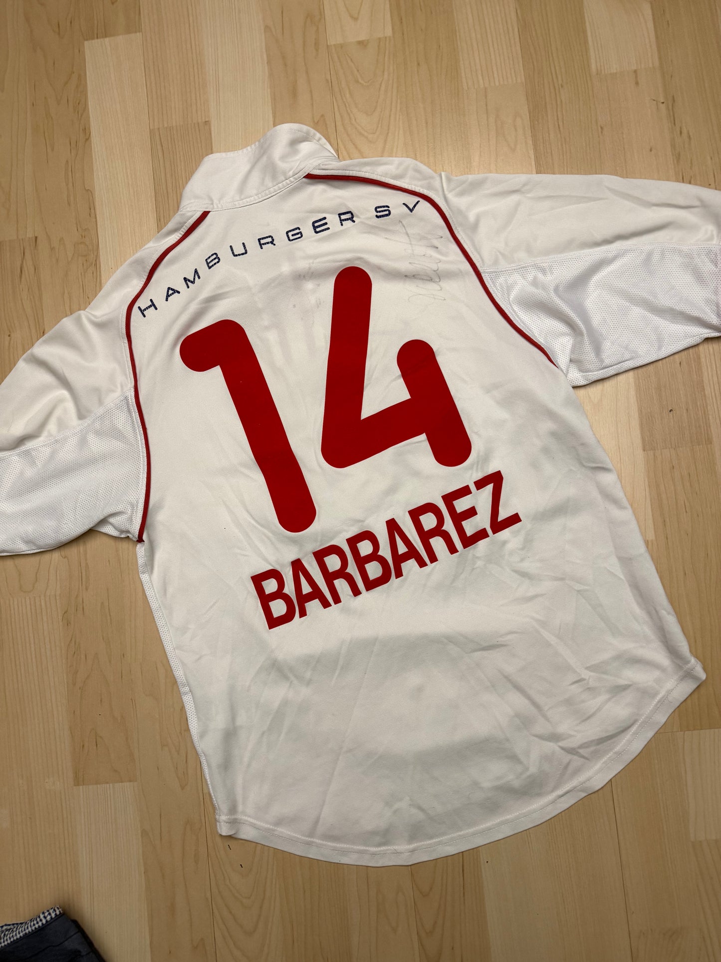 Hamburger SV 2001/2002 Home Shirt (#14 Barbarez) (S)