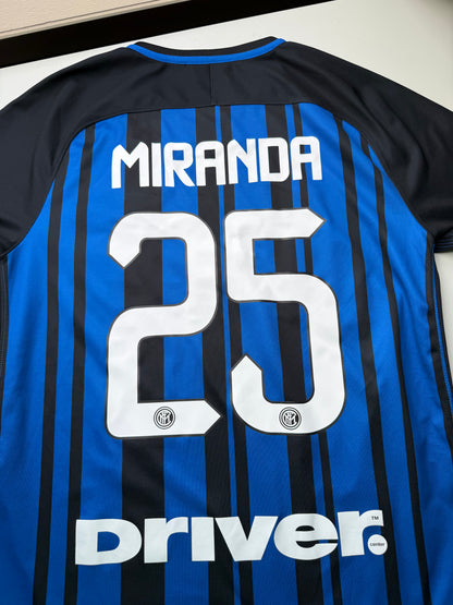 Inter Milan 2017/2018 Home Shirt (#25 Miranda) (M)
