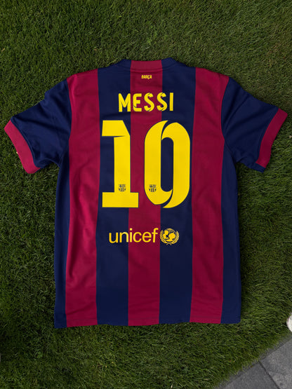 Barcelona 2014/2015 Home Shirt (#10 Messi) (L)