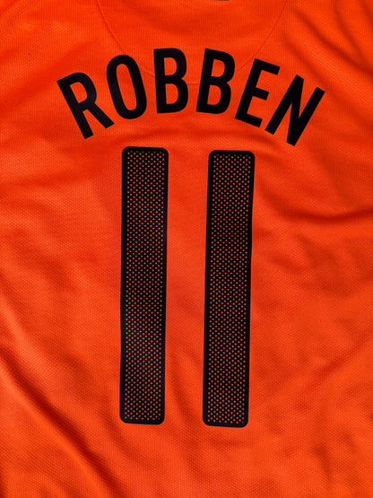 Netherlands 2010 Home Shirt (#11 Robben) (XL)