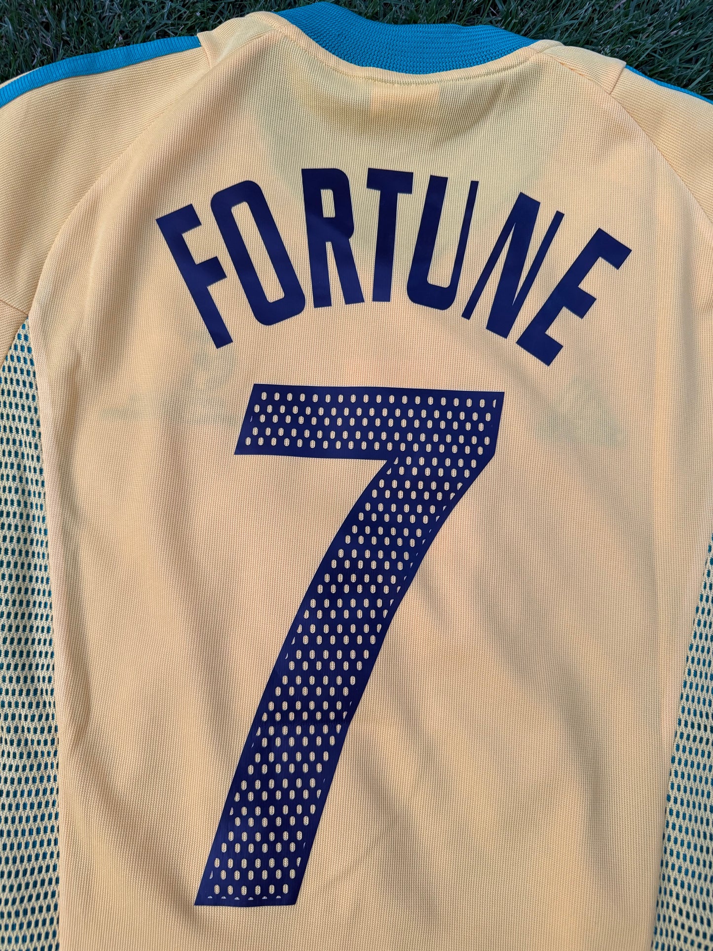 South Africa 2002 Home Shirt (#7 Fortune) (M)