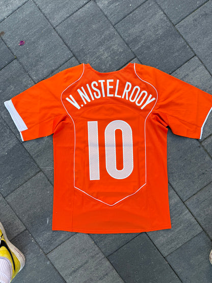 Netherlands 2004 Home Shirt (#10 Van Nistelrooy) (S)