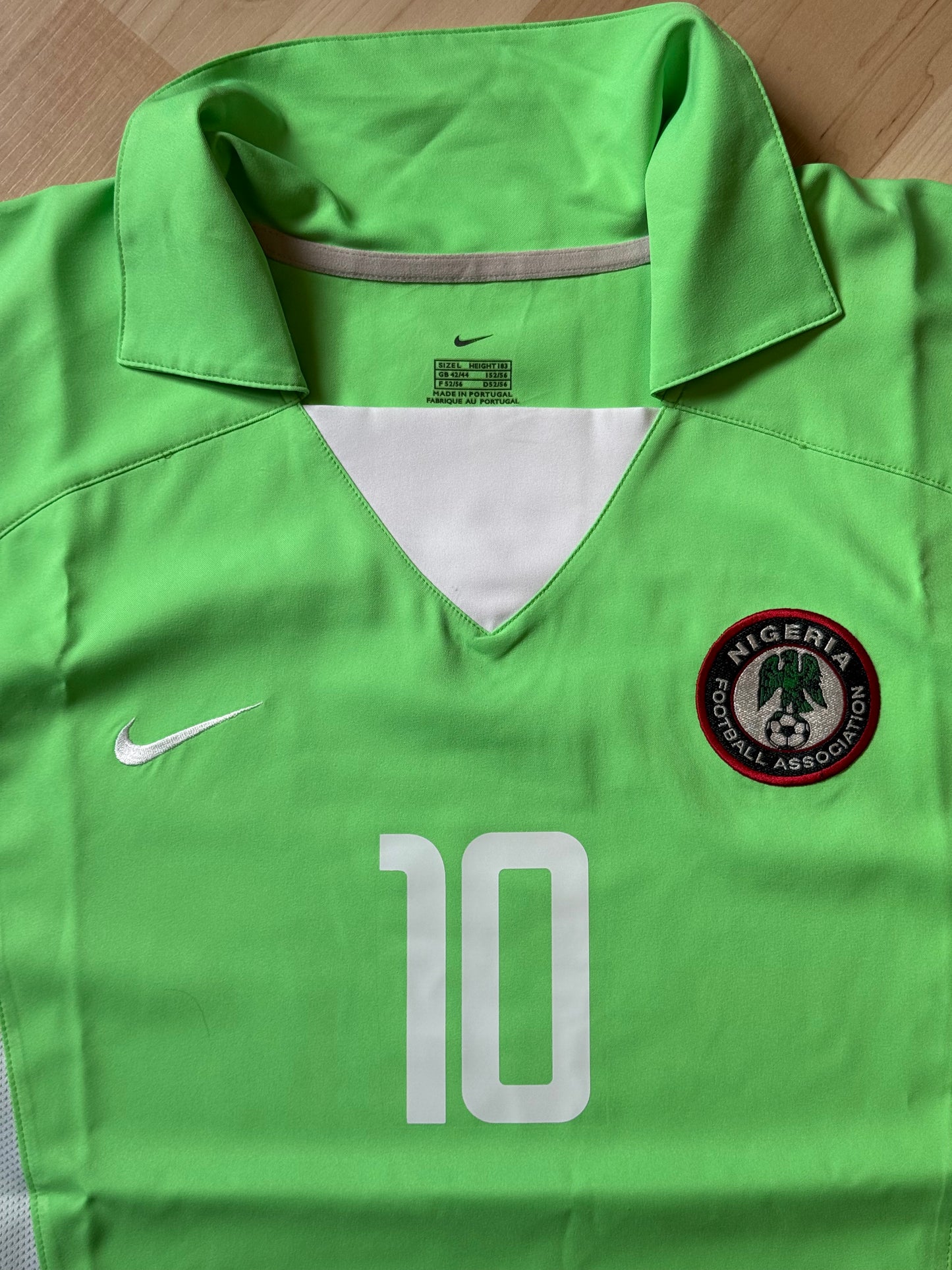 Nigeria 2002/2004 Home Shirt (#10 Okocha) (L)