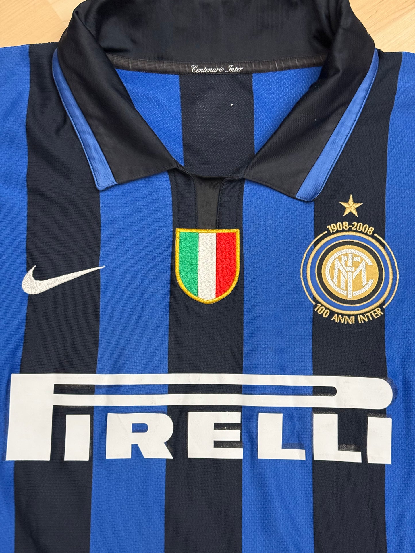 Inter Milan 2007/2008 Home Shirt (#10 Adriano) (L)