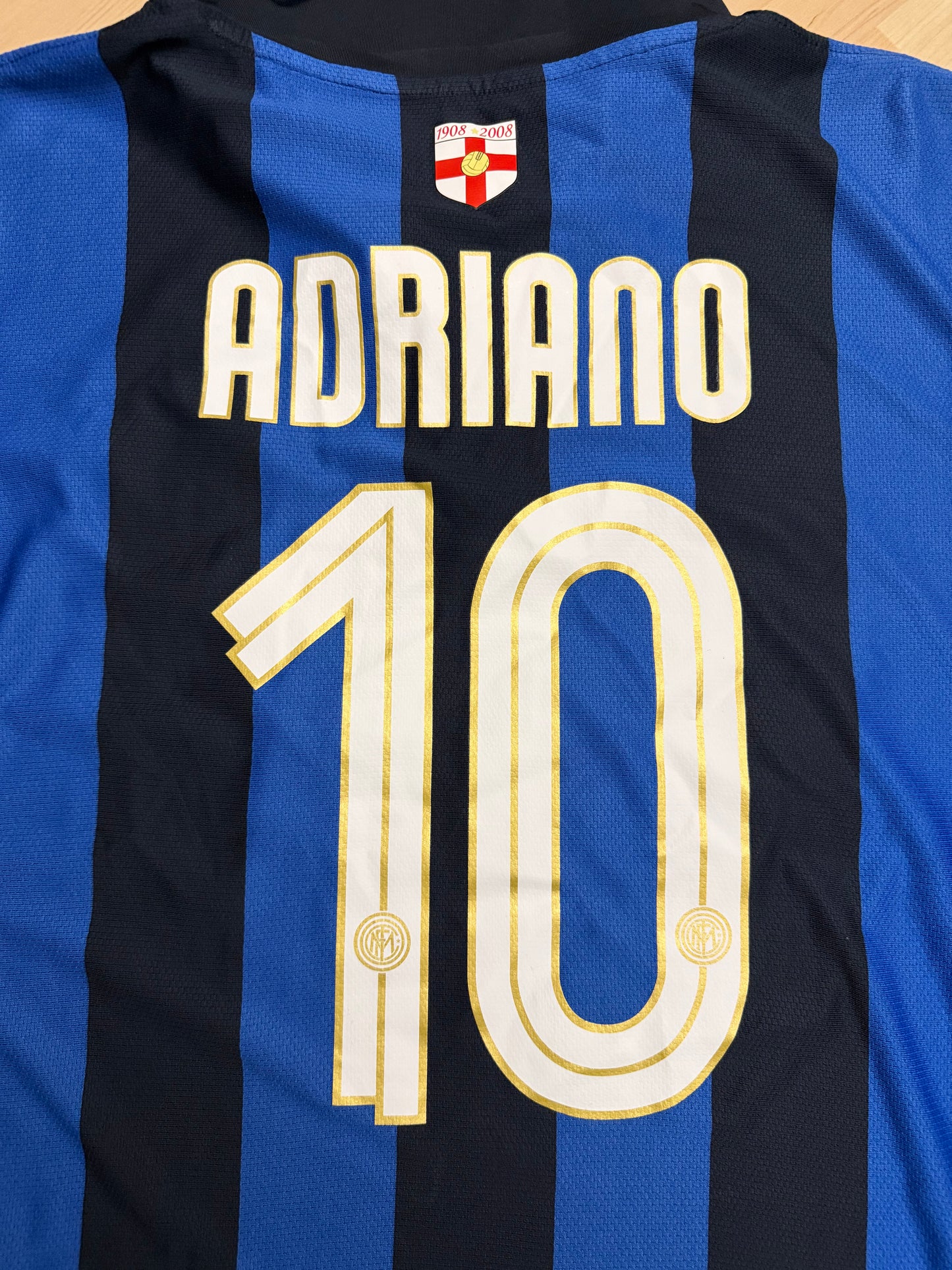 Inter Milan 2007/2008 Home Shirt (#10 Adriano) (L)