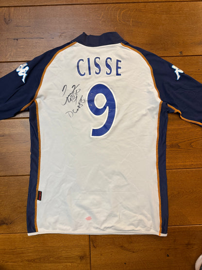 Auxerre 2002/2003 Third Shirt (#9 Cisse) (Signed) (M/L)