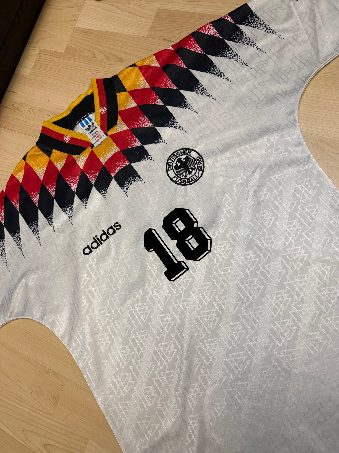 Germany 1994 Home Shirt (#18 Klinsmann) (M)