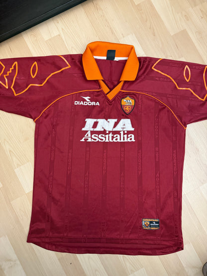 AS Roma 1999/2000 Home Shirt (#10 Totti) (L)