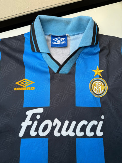 Inter Milan 1994/1995 Home Shirt (#10 Bergkamp) (L)