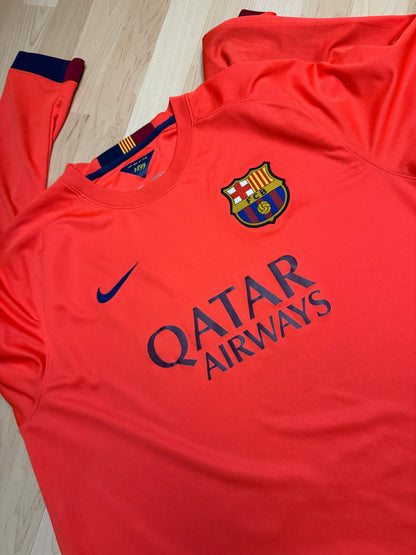 FC Barcelona 2014/2015 Away Shirt Longsleeve (XXL)