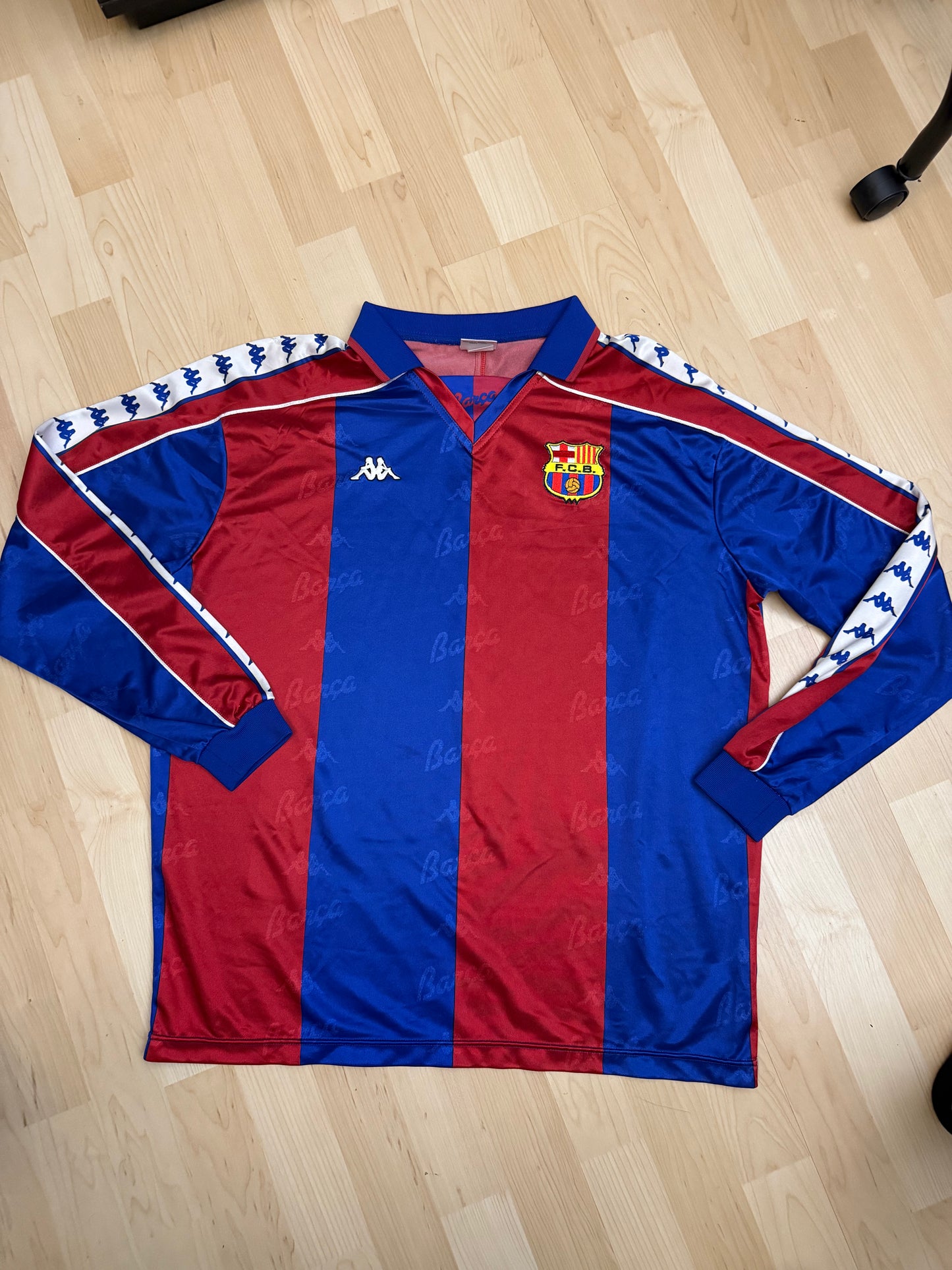 Barcelona 1992/1995 Home Shirt Longsleeve (Jaspo) (L/XL)