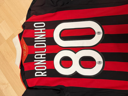 AC Milan 2009/2010 Home Shirt (#10 Ronaldinho) (M)