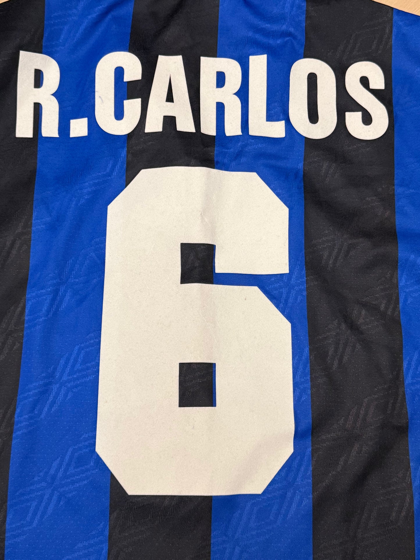 Inter Milan 1995/1996 Home Shirt (#6 Roberto Carlos) (L)