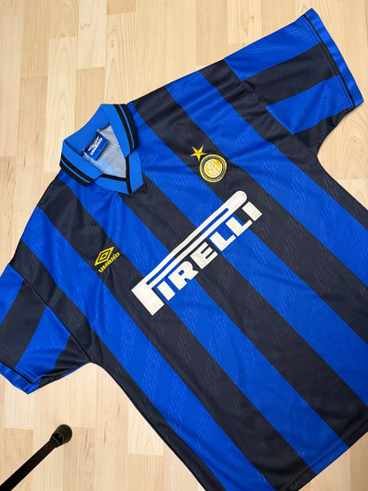 Inter Milan 1995/1996 Home Shirt (#6 Roberto Carlos) (L)