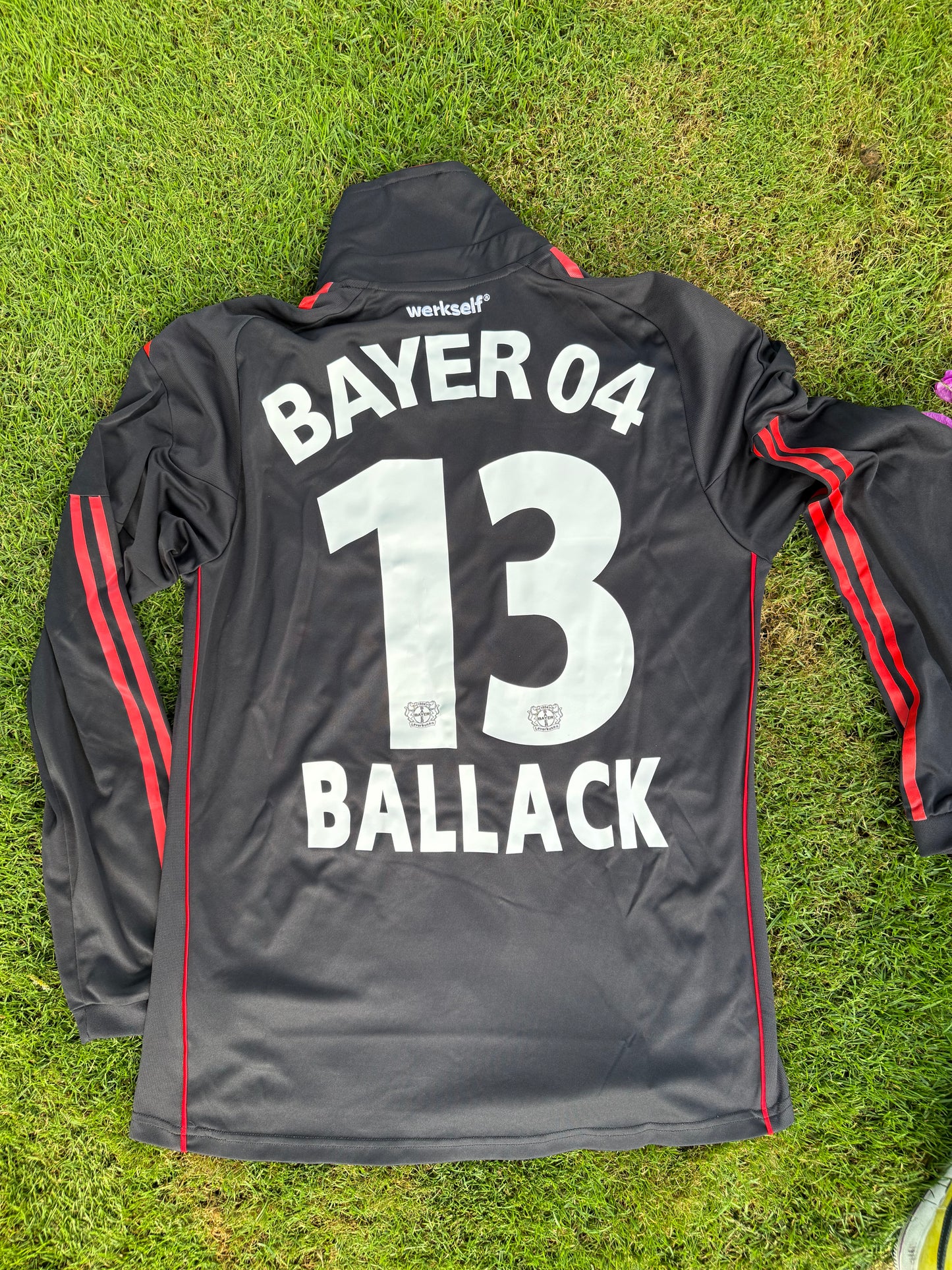 Bayer Leverkusen 2010/2011 Home Shirt Longsleeve (#13 Ballack) (L)