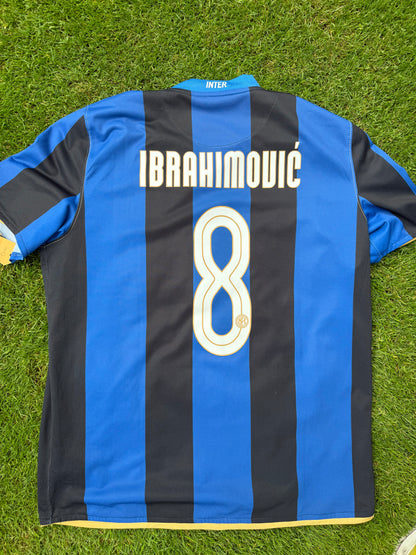 Inter Milan 2008/2009 Home Shirt (#8 Ibrahimovic) (L)