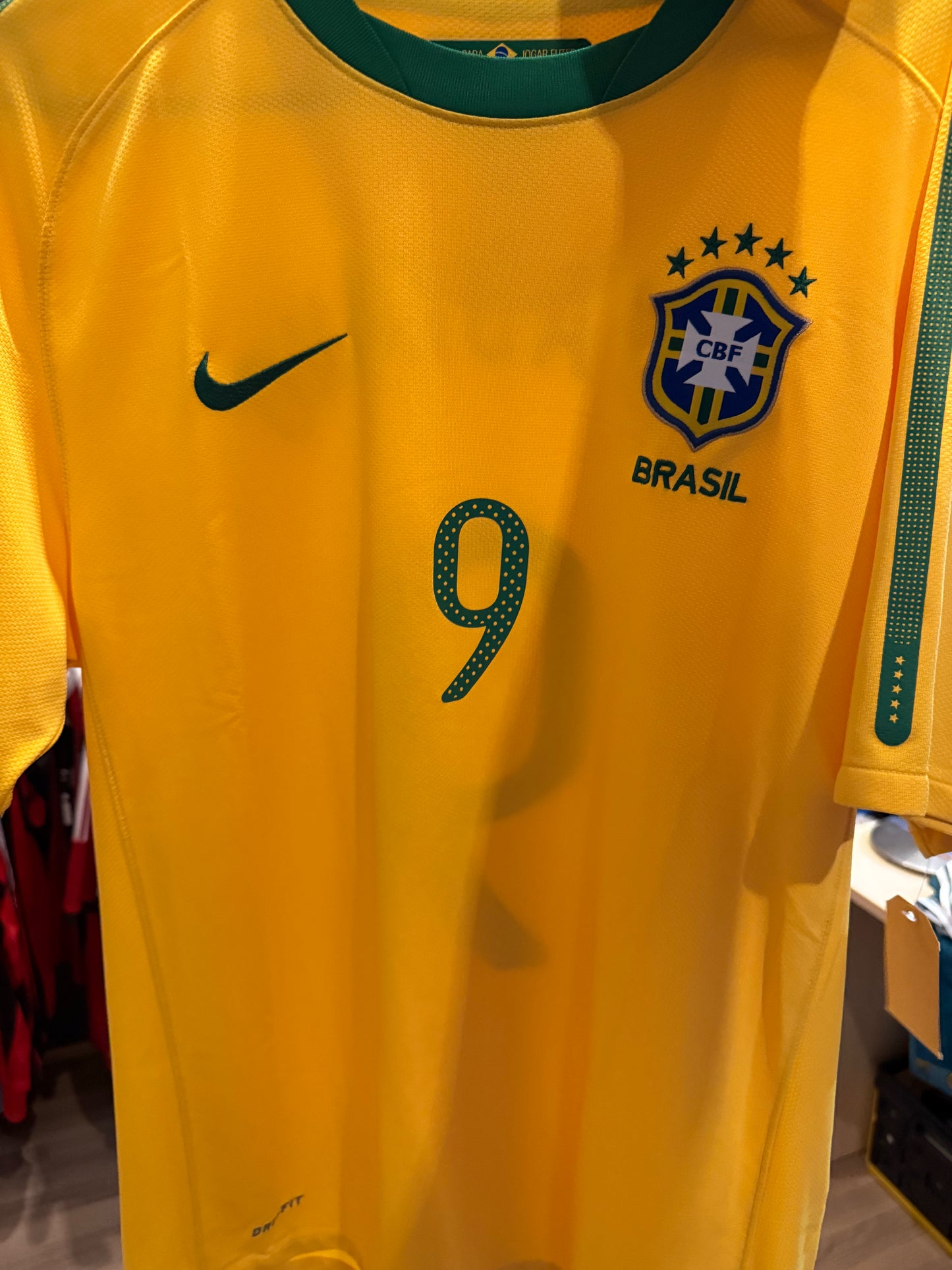 Brazil 2010 Home Shirt (#9 Fabiano) (L)