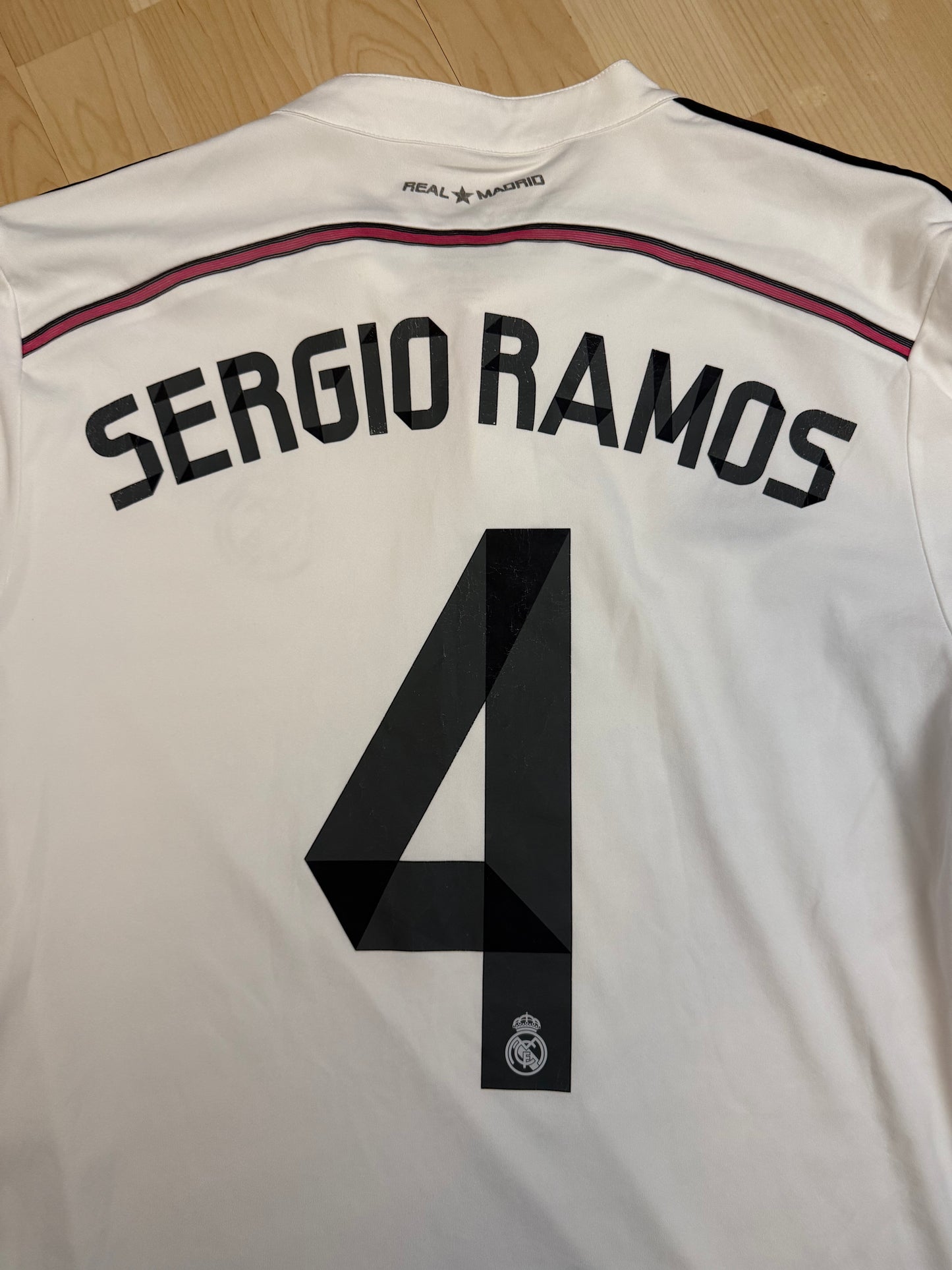 Real Madrid 2014/2015 Home Shirt (#4 Ramos) (L)
