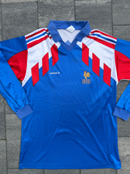 France 1990/1992 Home Shirt Longsleeve (L)