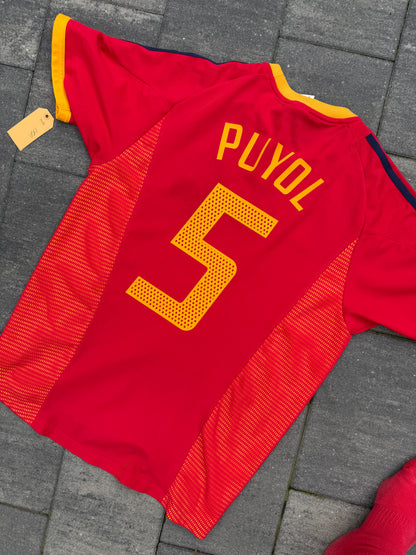 Spain 2002/2004 Home Shirt (#5 Puyol) (M)