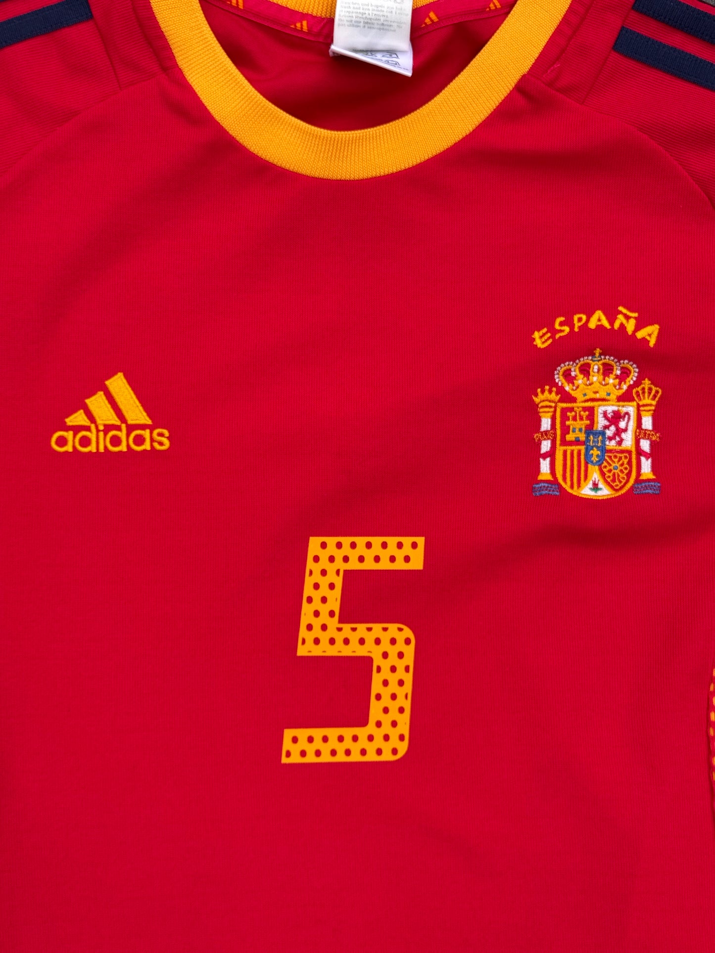 Spain 2002/2004 Home Shirt (#5 Puyol) (M)