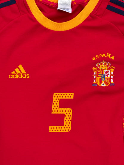 Spain 2002/2004 Home Shirt (#5 Puyol) (M)