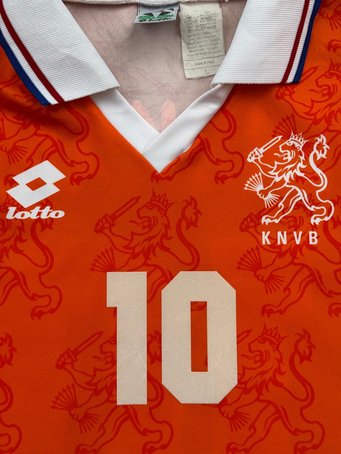 Netherlands 1994 Home Shirt (#10 Bergkamp) (L)
