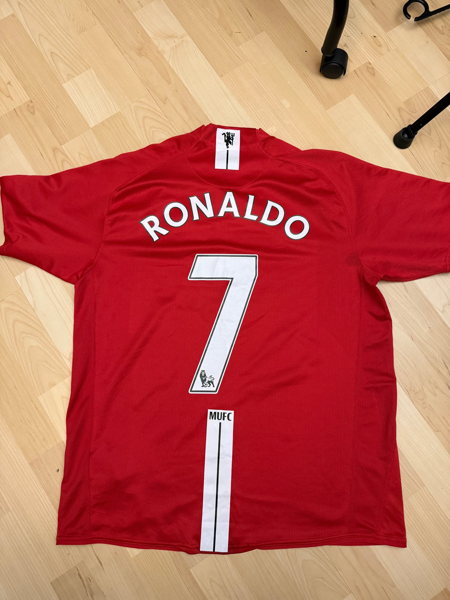 Manchester United 2007/2009 Home Shirt (#7 Ronaldo) (L)