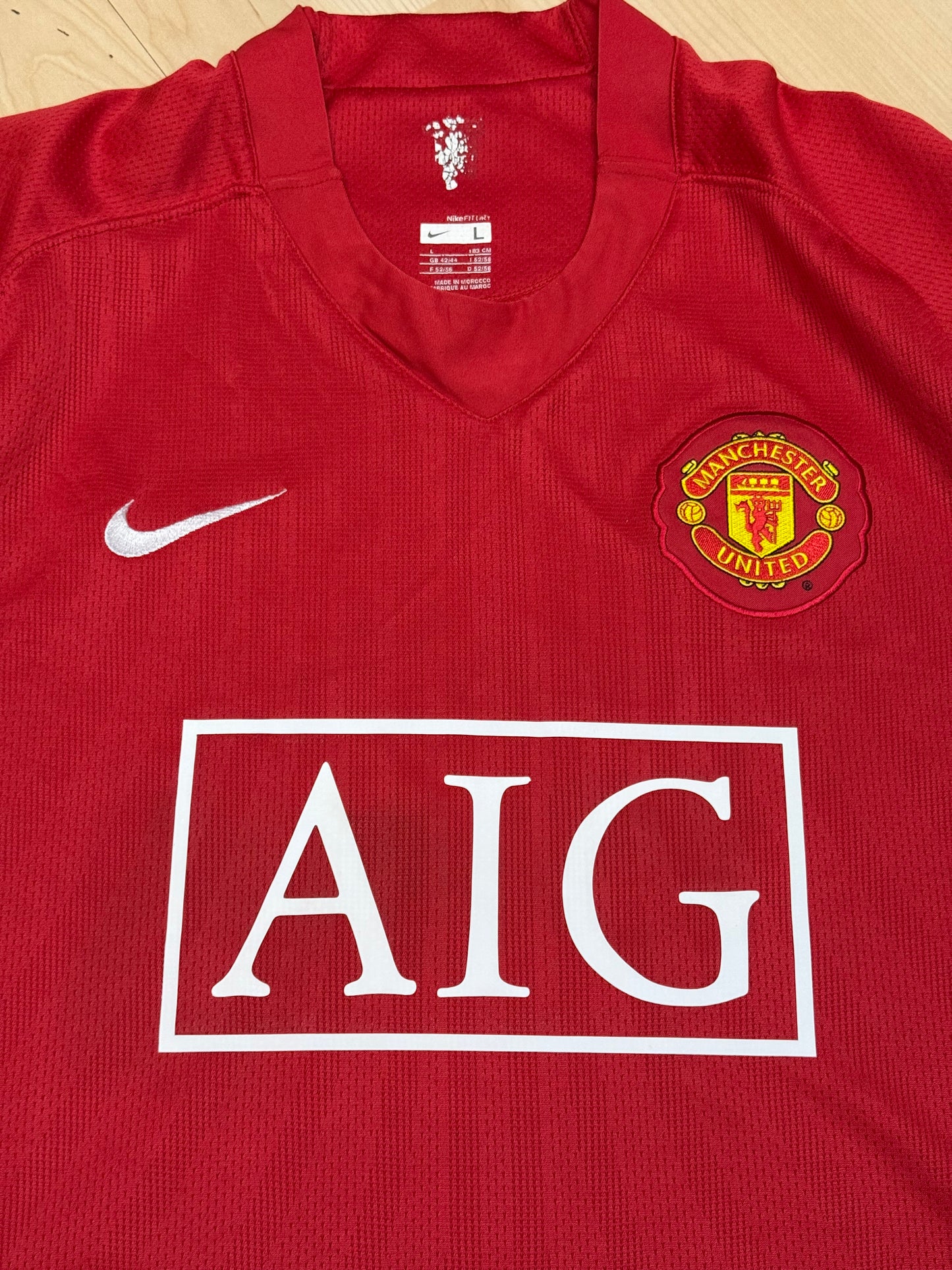 Manchester United 2007/2009 Home Shirt (#7 Ronaldo) (L)