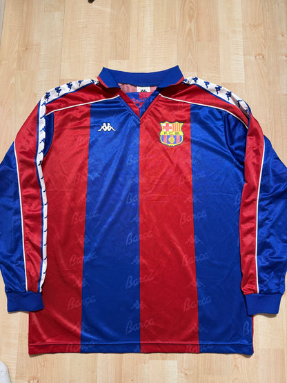 Barcelona 1992/1995 Home Shirt Longsleeve (Jaspo) (L)