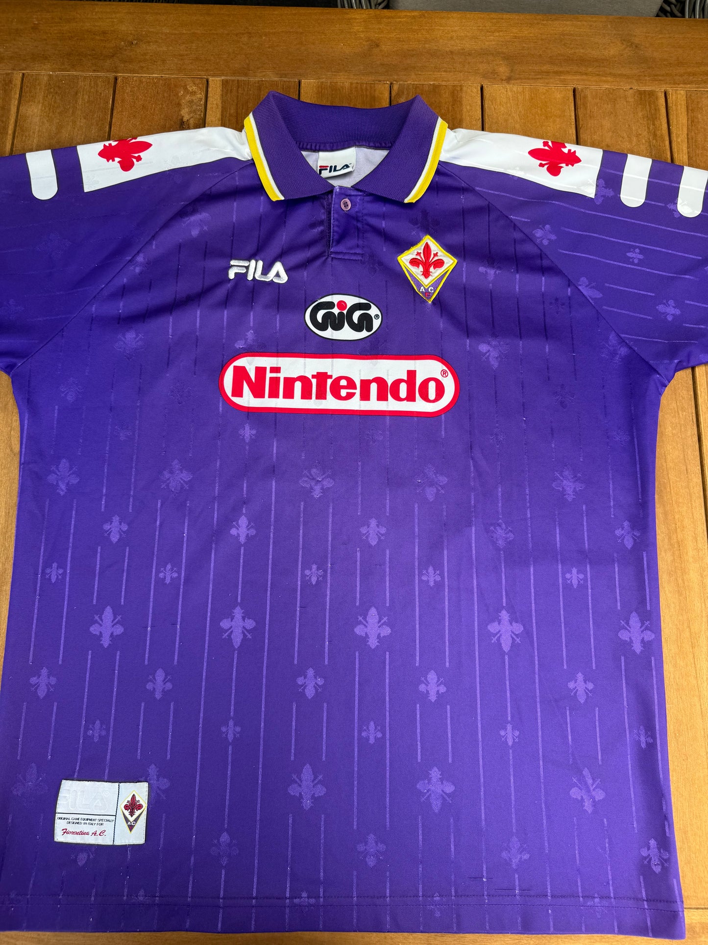 Fiorentina 1998/1999 Home Shirt (#9 Batistuta) (L/XL)