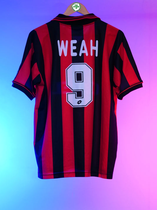 AC Milan 1996/1997 Home Shirt #9 Weah (M)