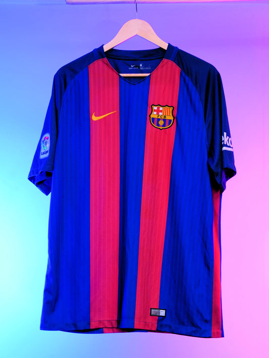 Barcelona 2016/2017 Home Shirt #9 Suárez (XL)