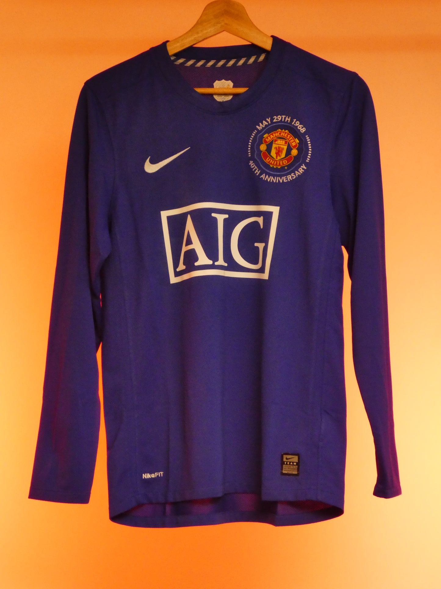Manchester United 2008/2009 Third Shirt Longsleeve (#7 Ronaldo) (S)