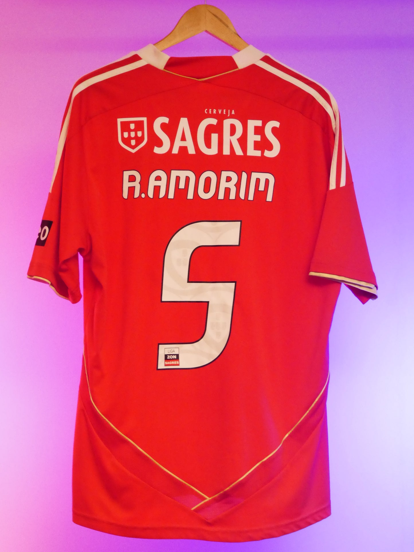 Benfica 2011/2012 Home Shirt (#5 Amorim) (L)